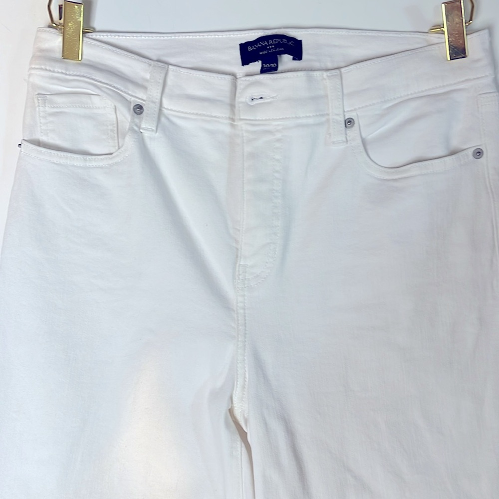 Banana republic white jeans, wide leg - Picture 2 of 5